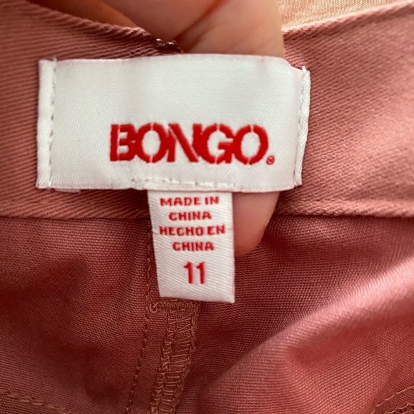 NWT Bongo Shorts Size 11, Cuffed Twill Shorts, Withered Rose Color - Picture 3 of 8